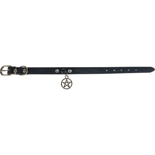 Vegan Leather Cat/Dog Collar Pentacle Small