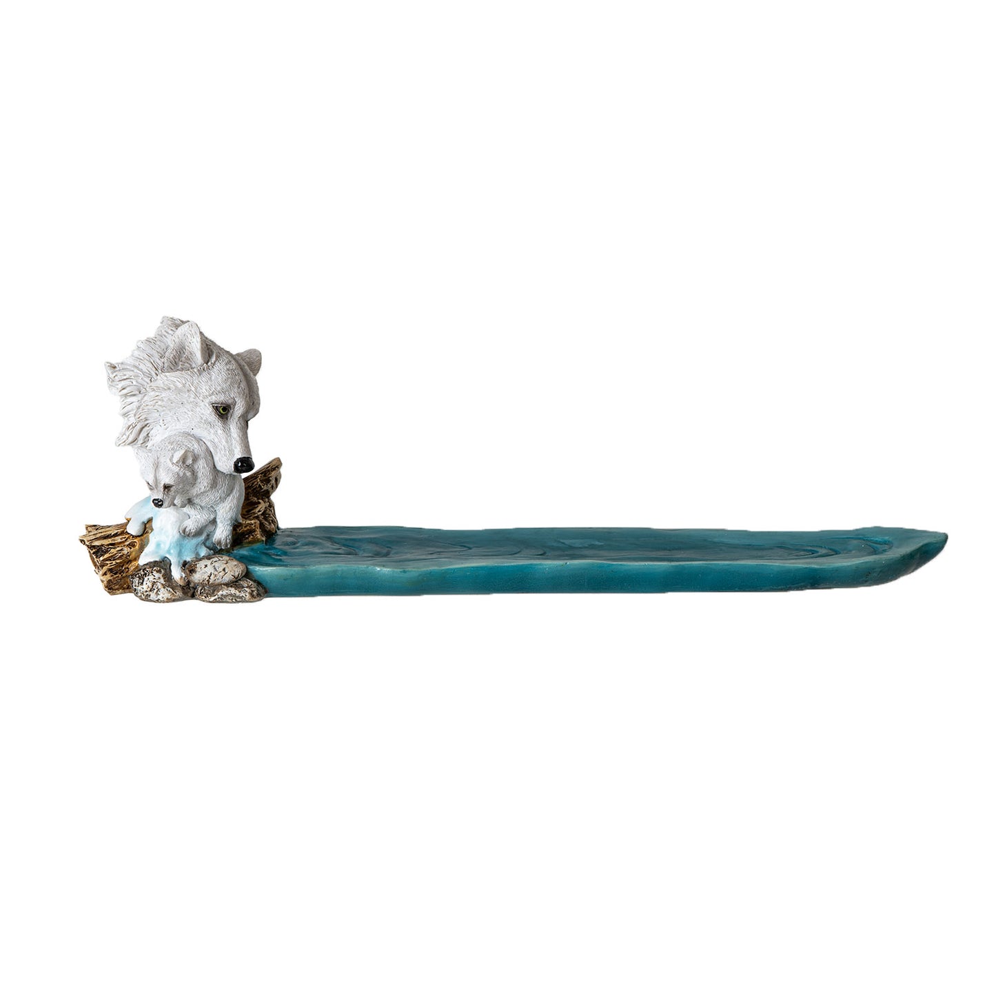 Incense Holder - Wolf and Pup