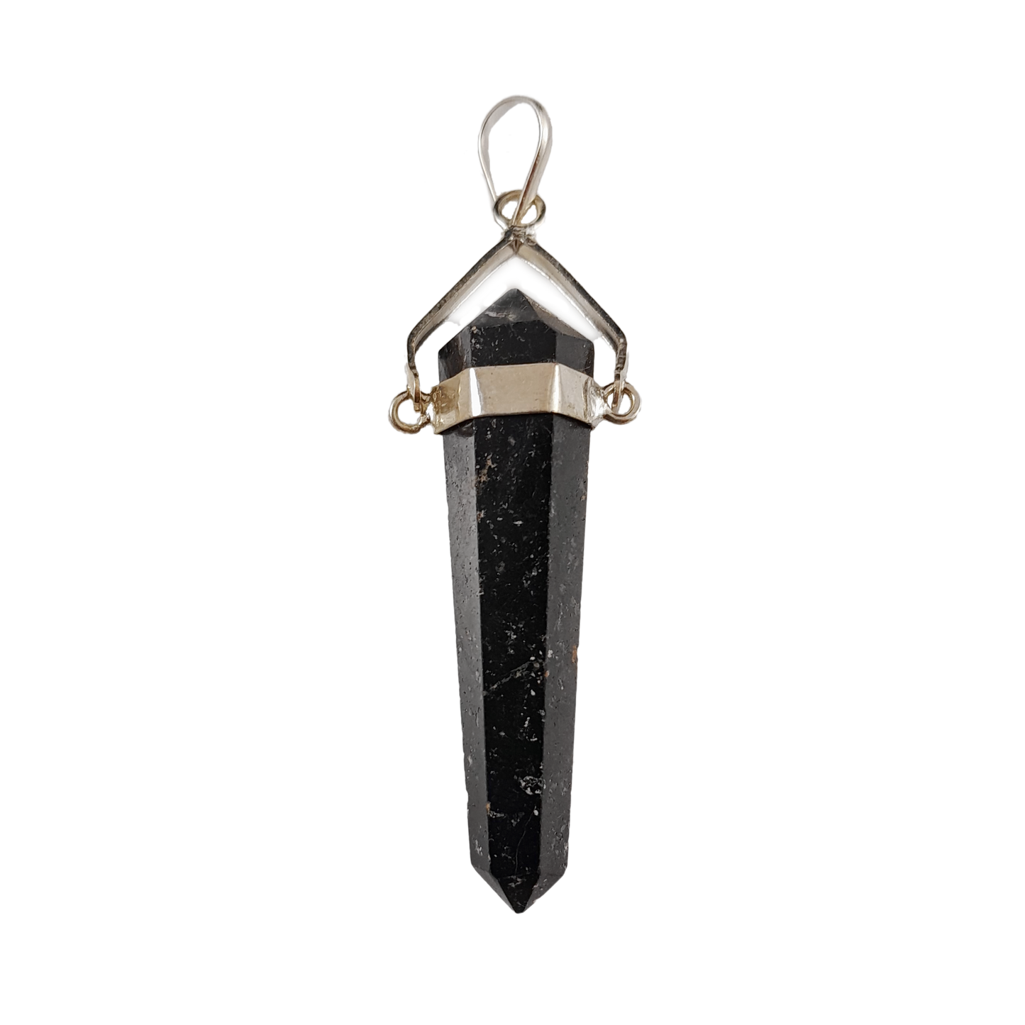black tourmaline swivel pendant