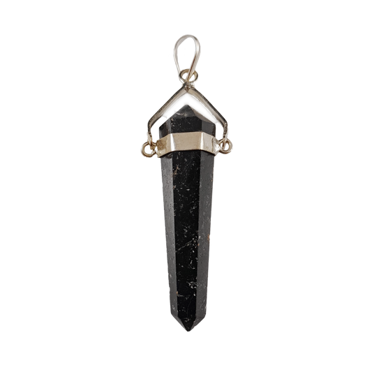 black tourmaline swivel pendant