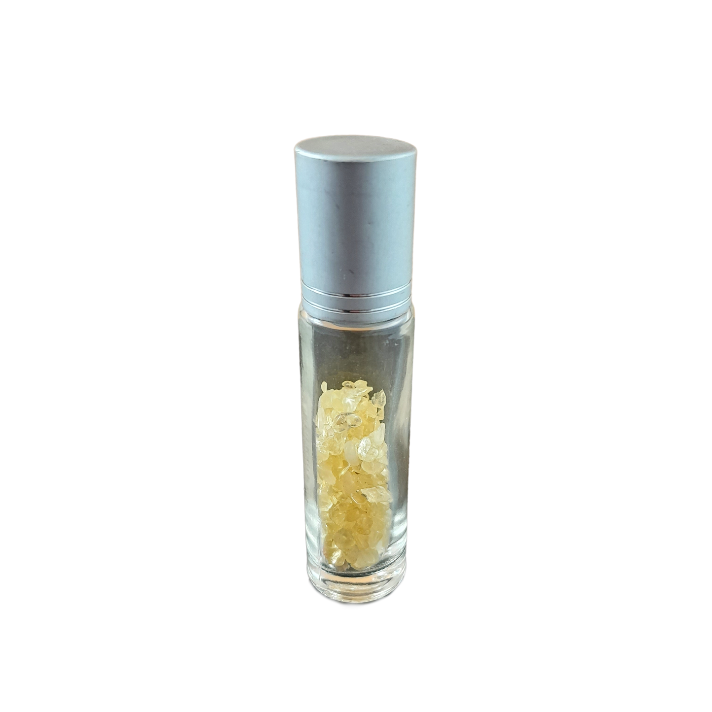 citrine gemstone chip roller bottle