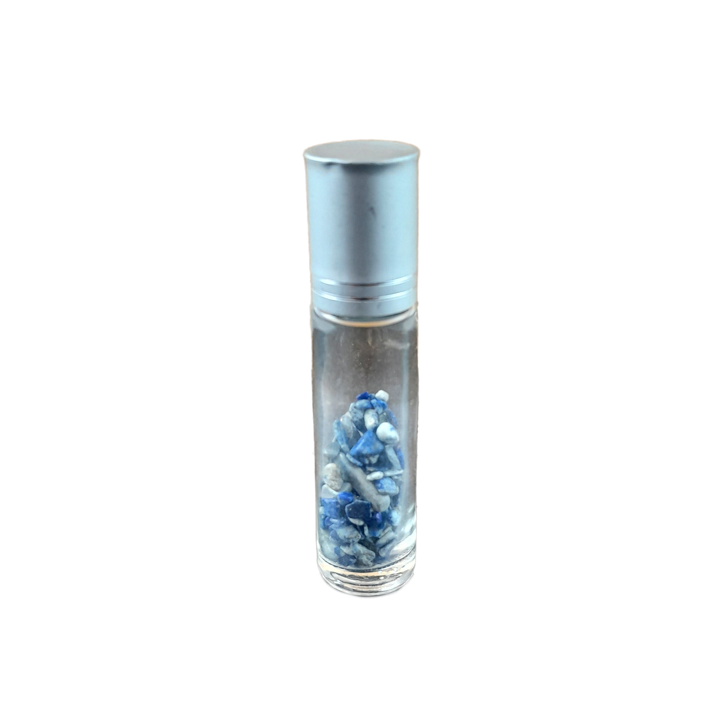 lapis lazuli gemstone chip roller bottle