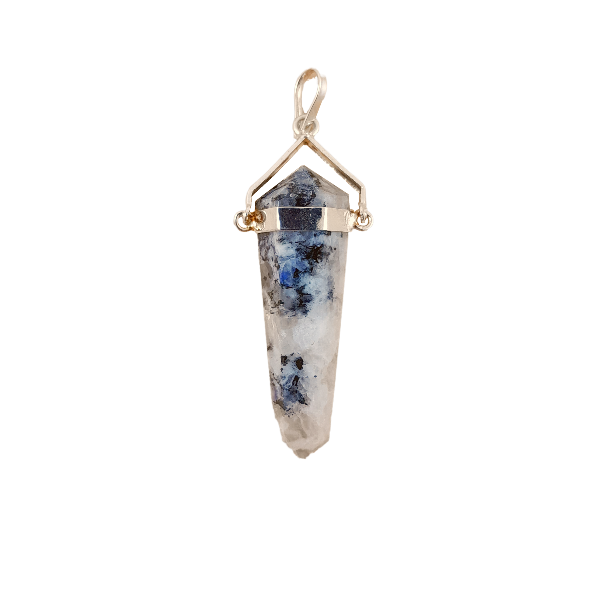rainbow moonstone swivel pendant