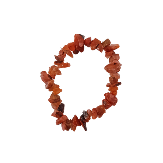 red agate chip bracelet