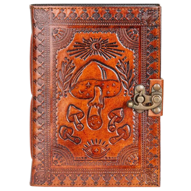 5 x 7" Leather Journal - Mushroom