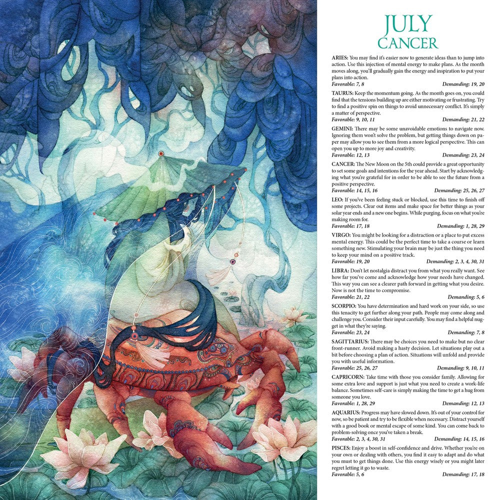 Llewellyn's 2024 Astrological Calendar Month of July/Cancer