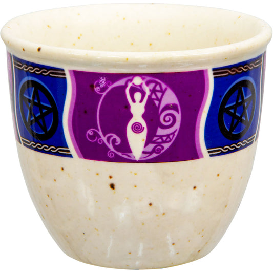 goddess ceramic smudge pot