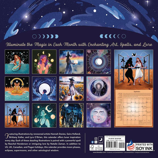 Llewellyn's 2026 Magical Moon Calendar back