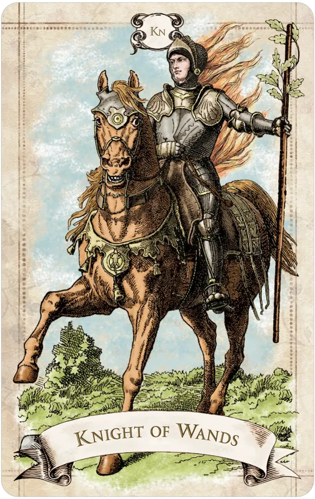 knight of wands card