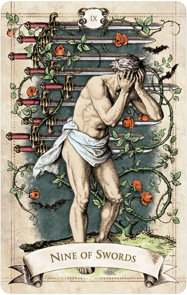 nine of swords card