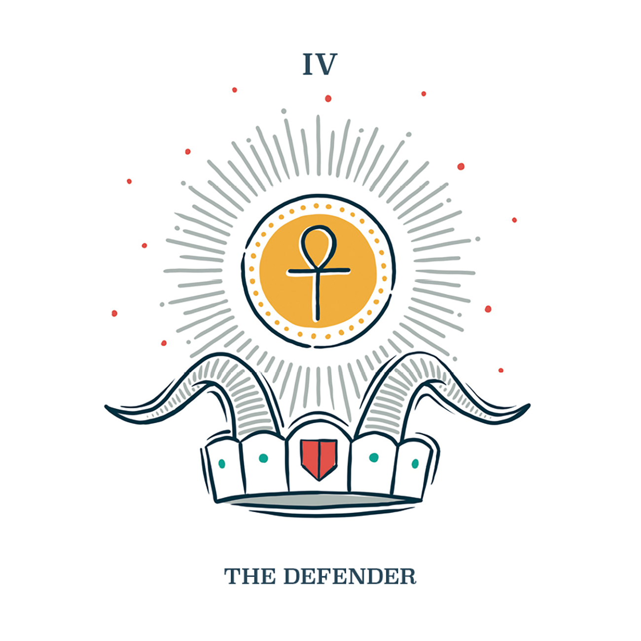 trinity tarot the defender card