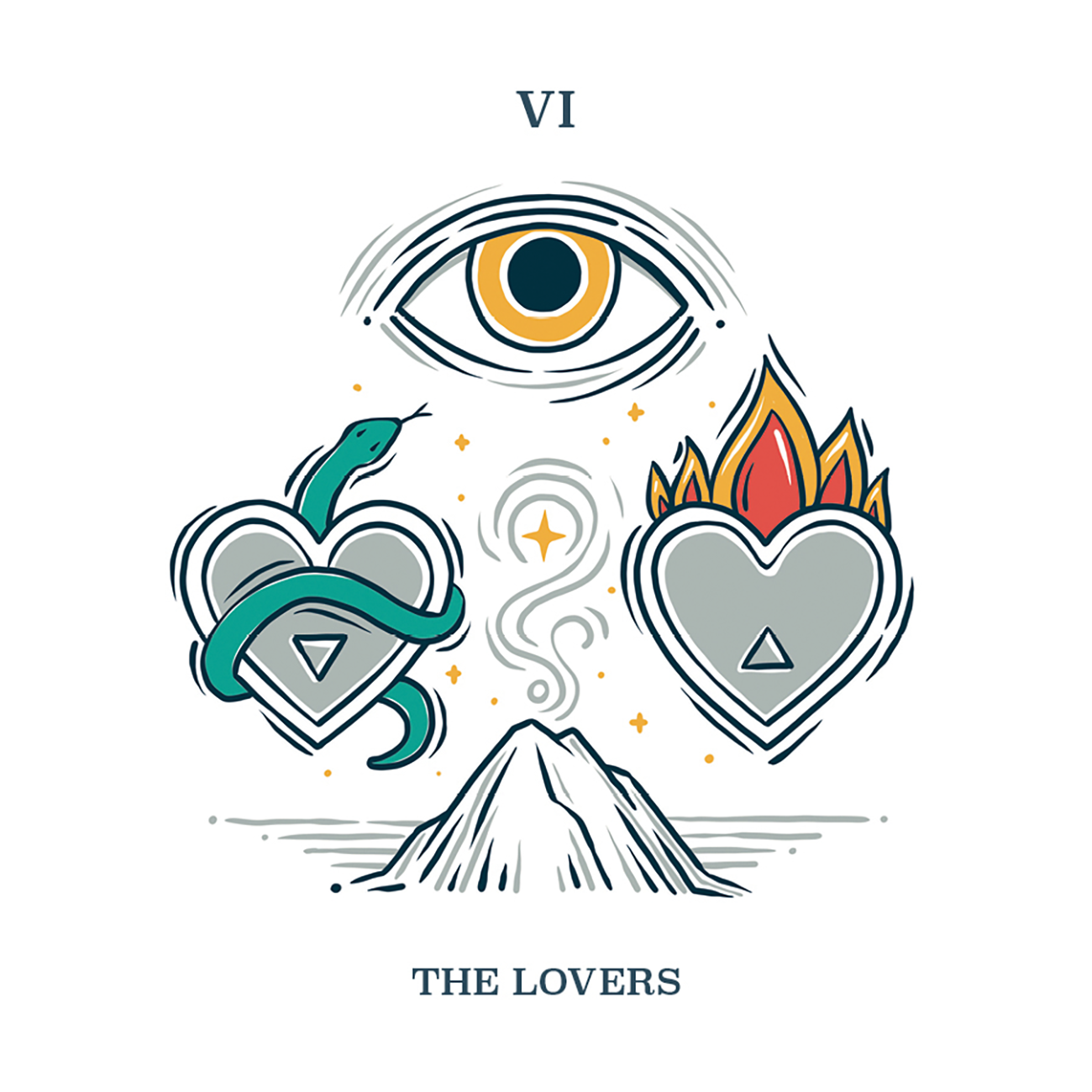 trinity tarot the lovers card