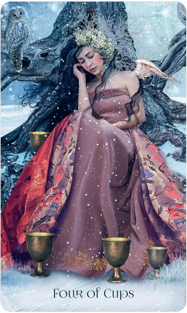 4 of cups card
