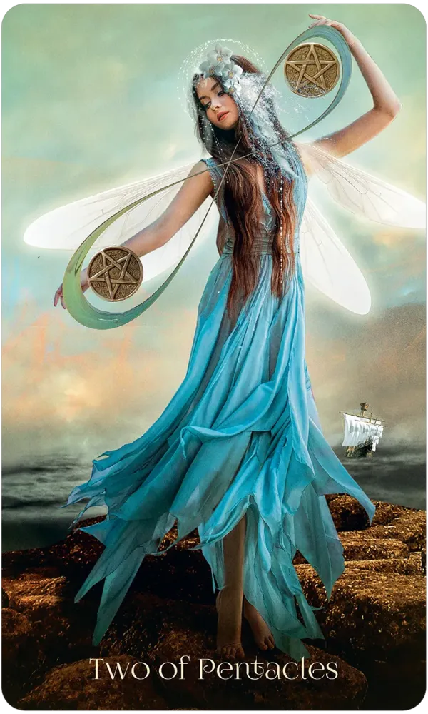 2 of pentacles card