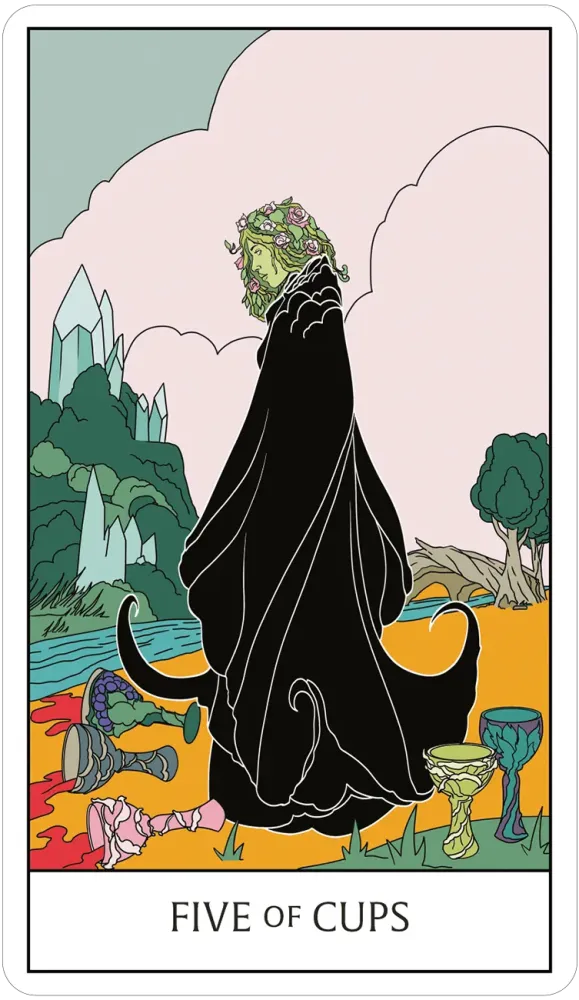 5 of cups card