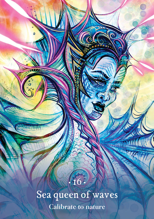 16; sea queen of waves card