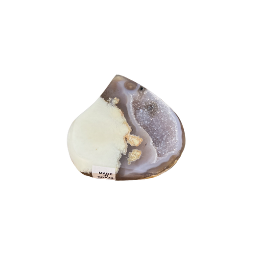Agate Druzy Flame 2.25"
