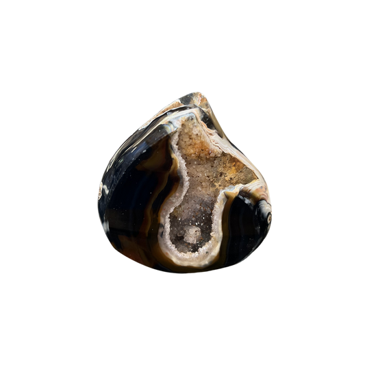 Agate Druzy Flame 2.5"