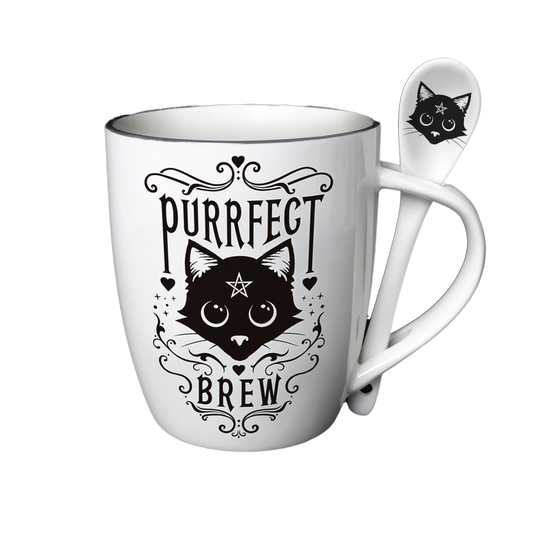 purfect brew mug & spoon set