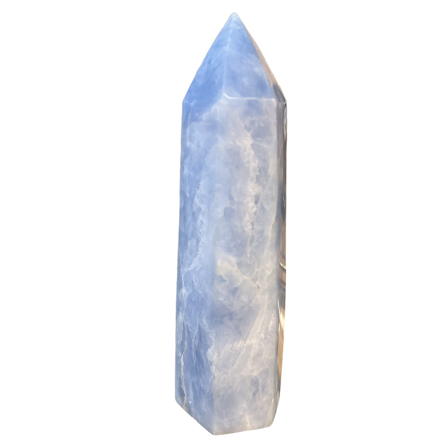 Blue Calcite Tower 8"