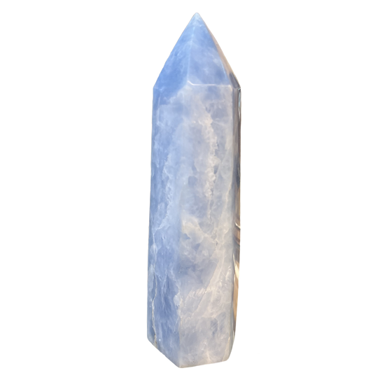 Blue Calcite Tower 8"