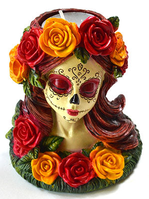 Day of the dead tea light holder
