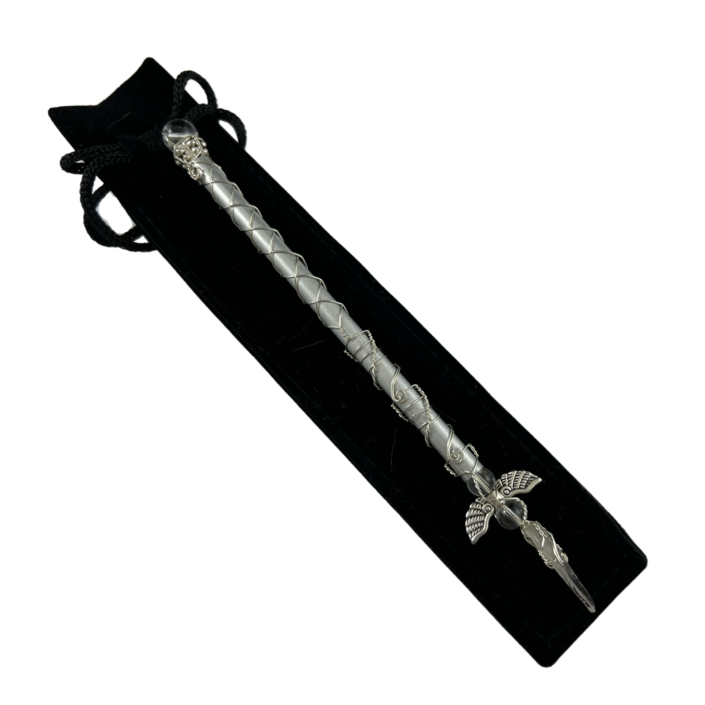 clear quartz mini fairy wand
