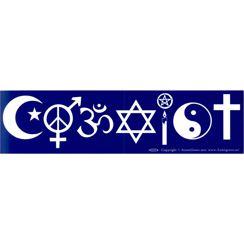 Coexist bumper sticker