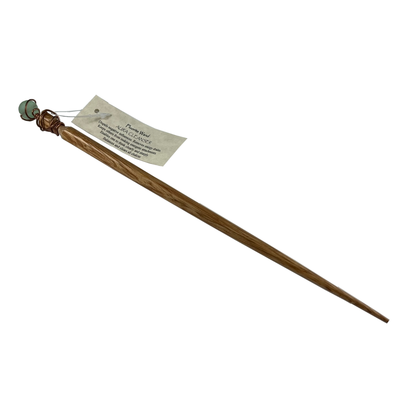 fluorite with ironwood wand