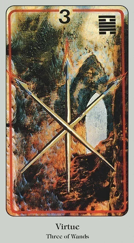 3 of wands card