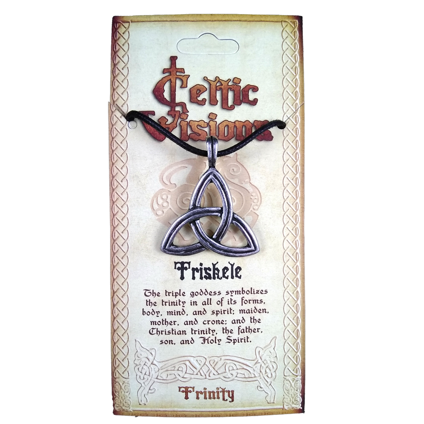 triquetra pewter necklace