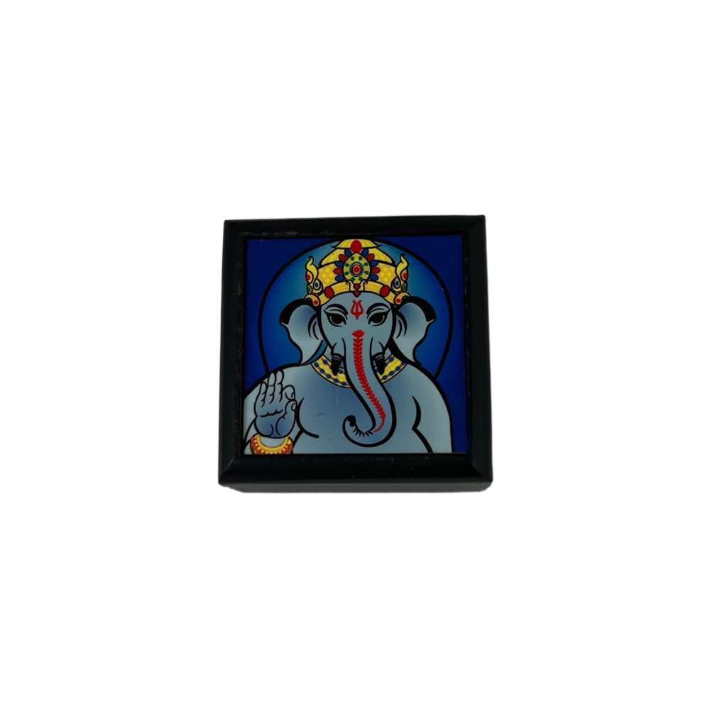 ganesh 2" x 2" wood box