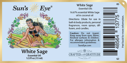 Sun's Eye: White Sage Essential in Carrier Oil