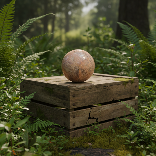 PEACH MOONSTONE SPHERE