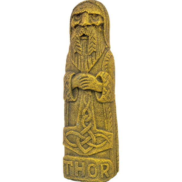 volcanic stone thor statue