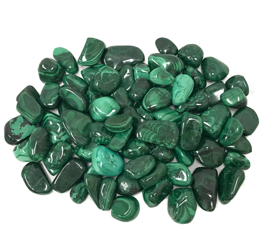 malachite tumbled stone
