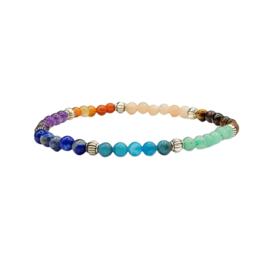 Bracelet - 7 Chakra Stretch 4mm
