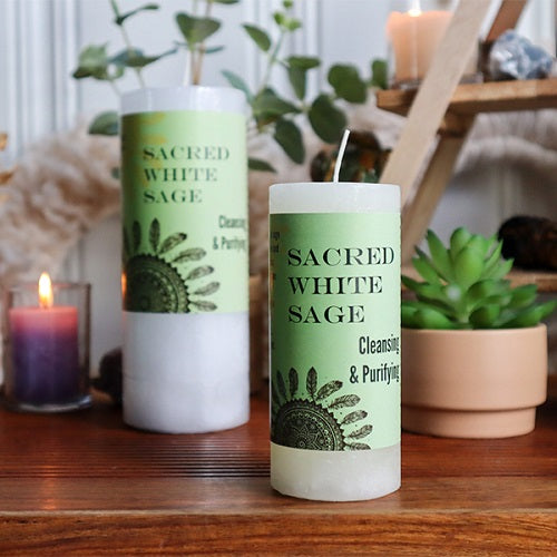 World Magic - Sacred White Sage Candle 2x4"