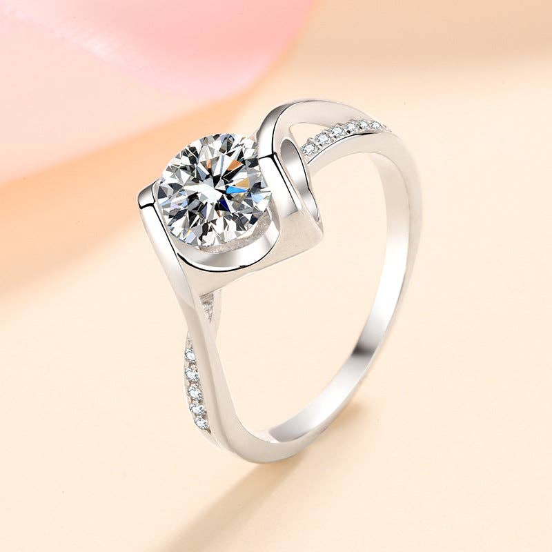 Ring - Moissanite Pave Sterling Silver