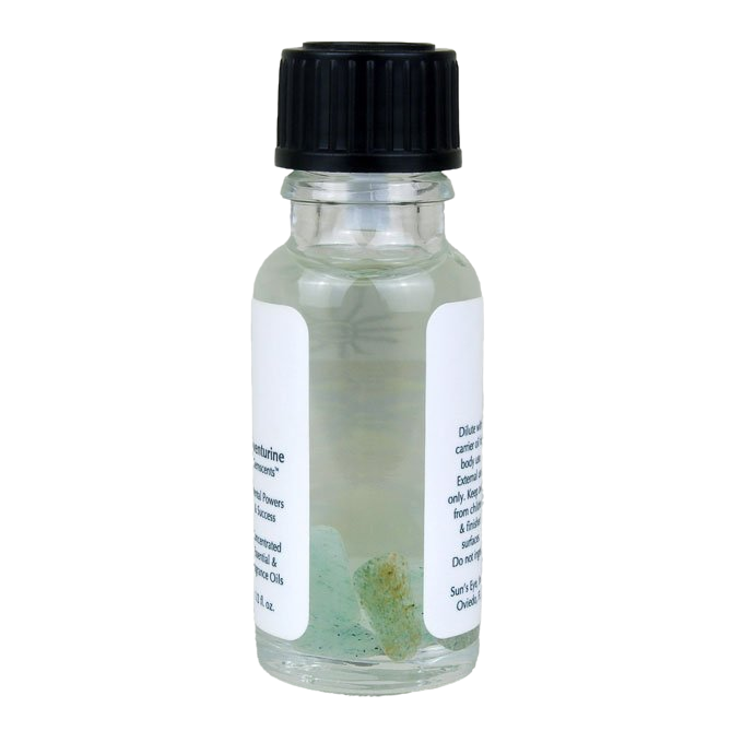 Small glass bottle with a black cap on a white background