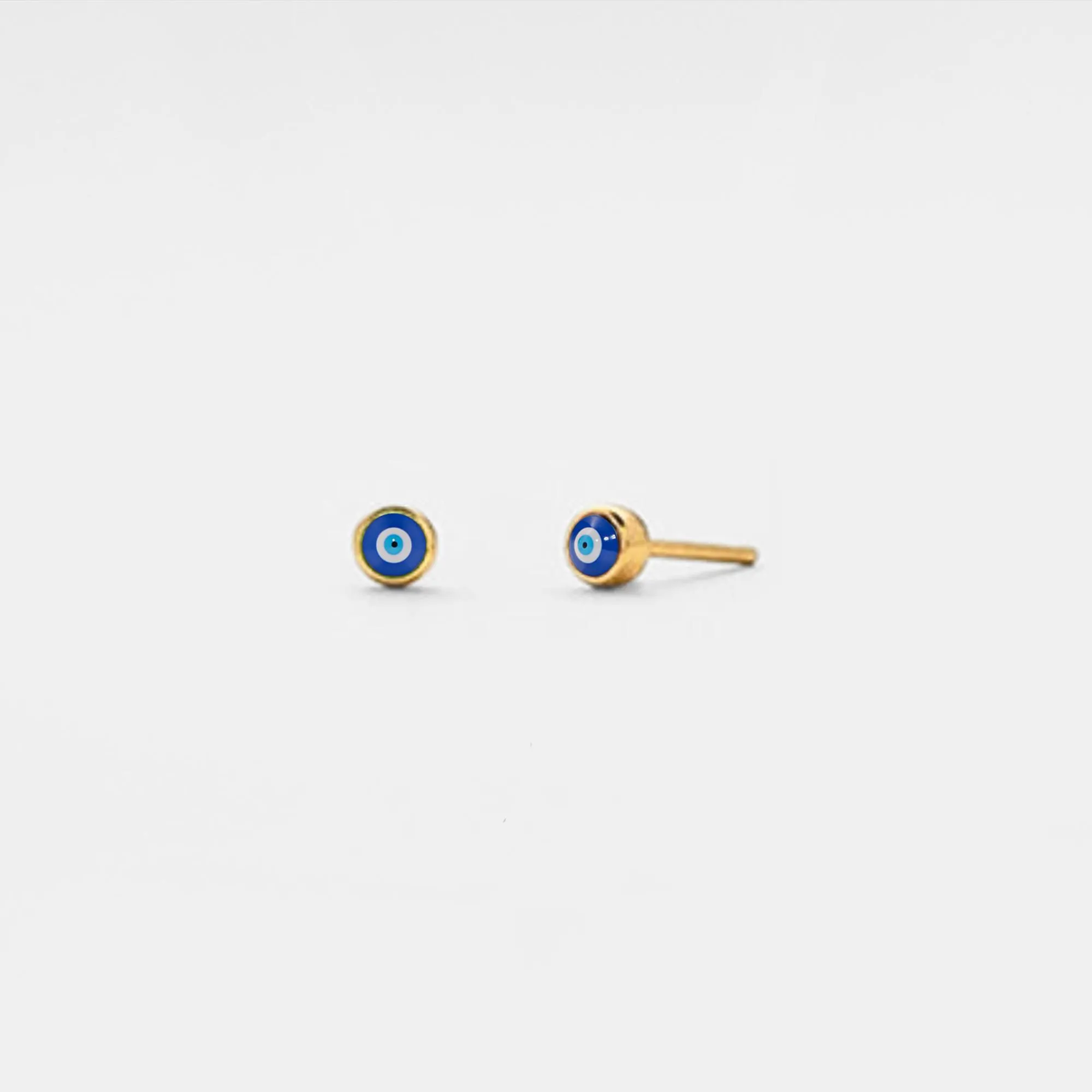Earrings - Turkish Evil Eye Studs Sterling Silver