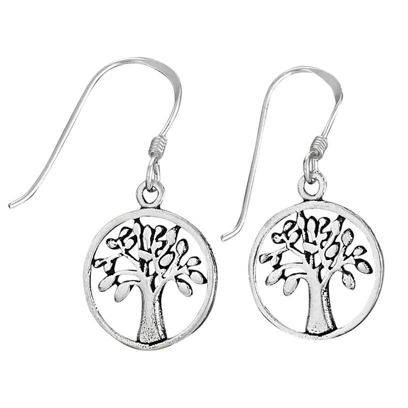 Earrings - Apple Tree Sterling Silver Dangle