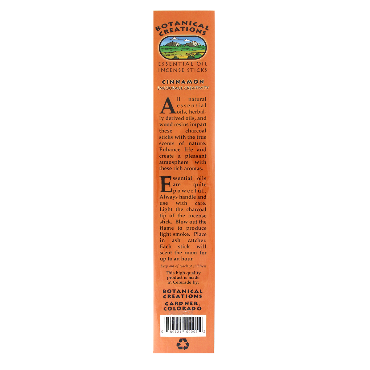 Front of Cinnamon package