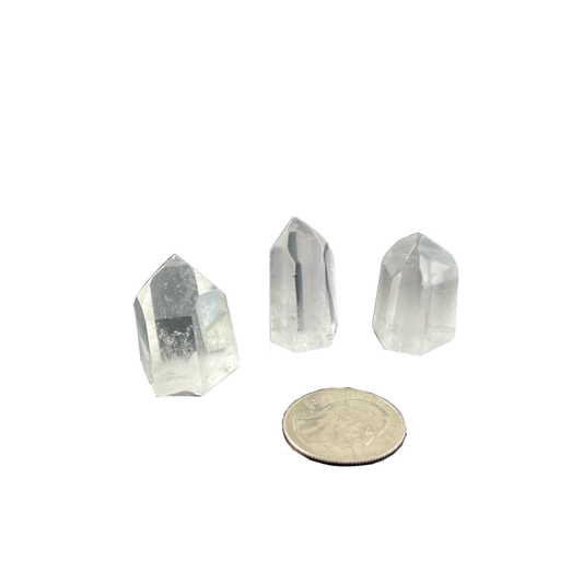 clear quartz point. mini