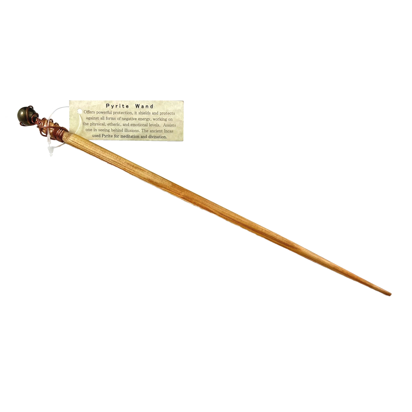 Wand - Pyrite with Ironwood