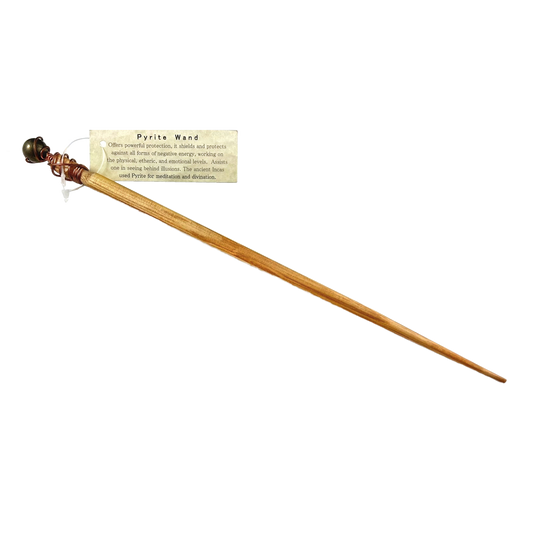 Wand - Pyrite with Ironwood