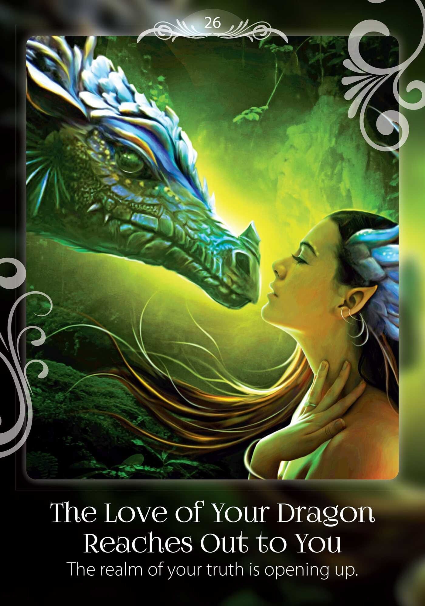 the love of your dragon reaches out to you card