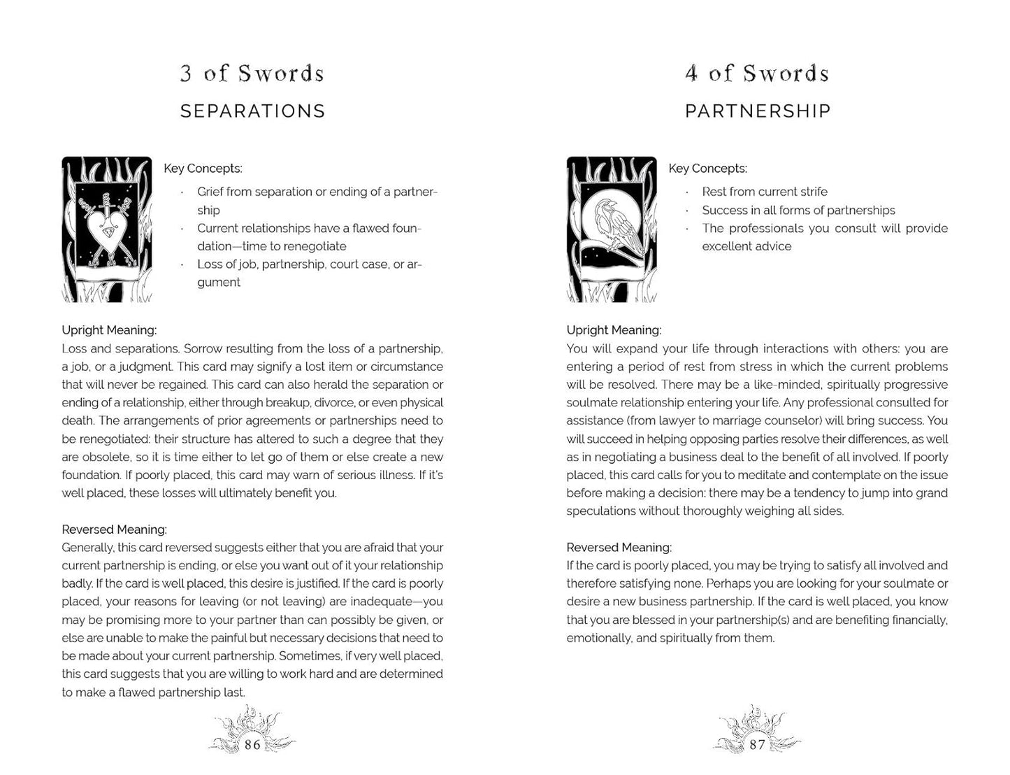 intuitive wisdom deck swords page