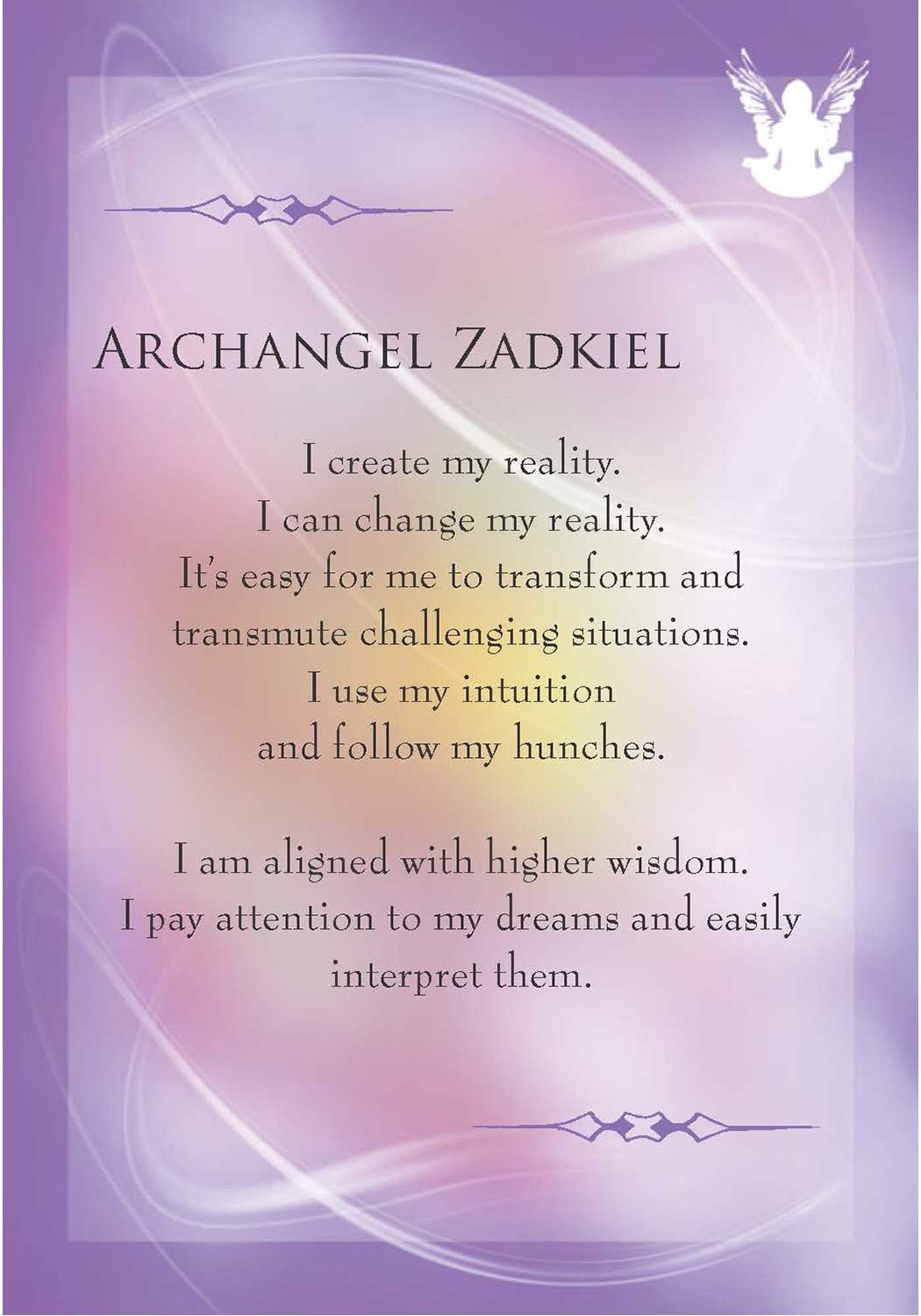 archangel zadkiel card