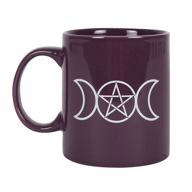 purple triple moon mug